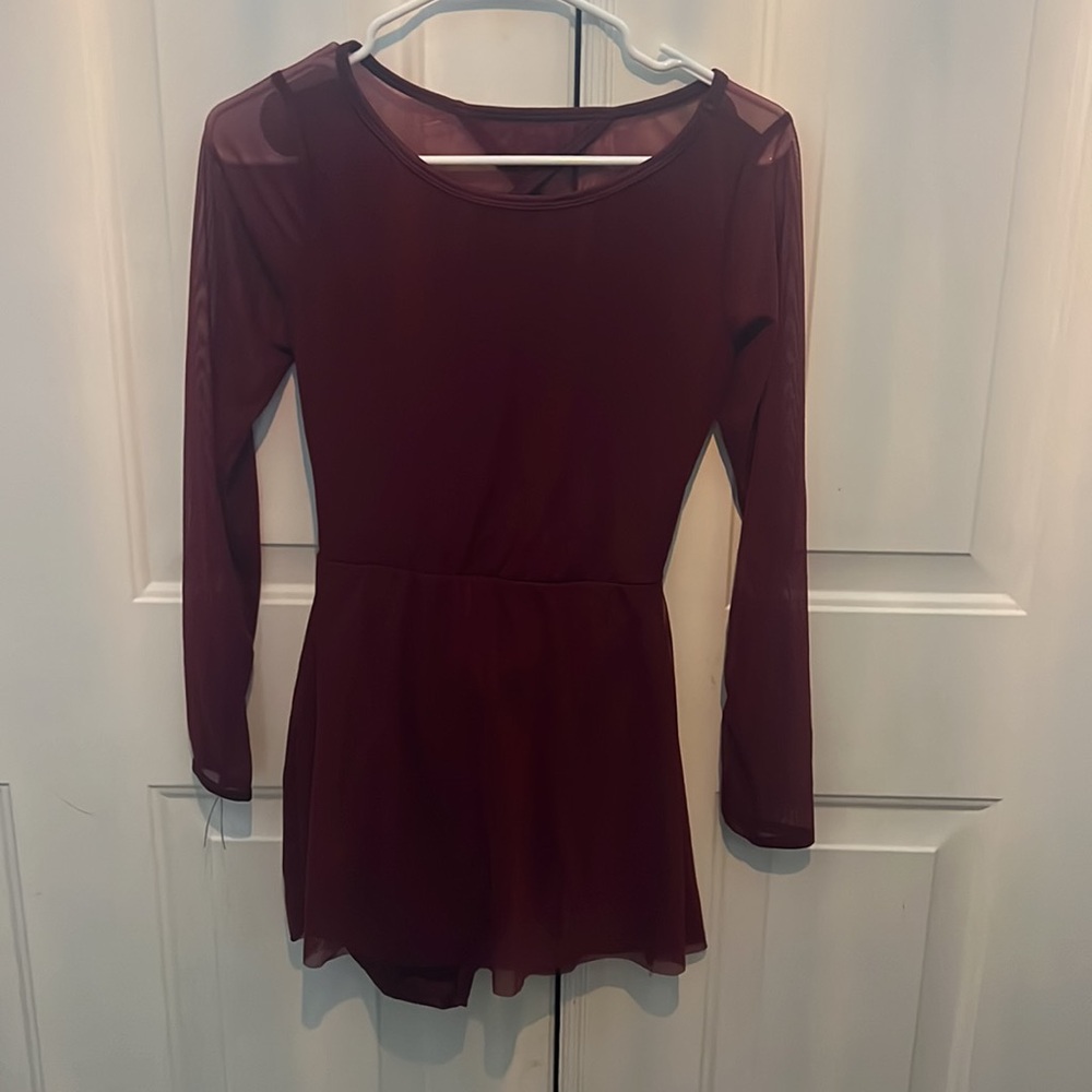 Curtain Call lyrical costume P735 Kaylie in burgundy